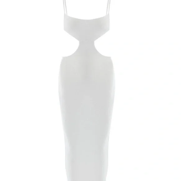 Naked Wardrobe All Eyes on Me Maxi Dress in White - Picture 4 of 4